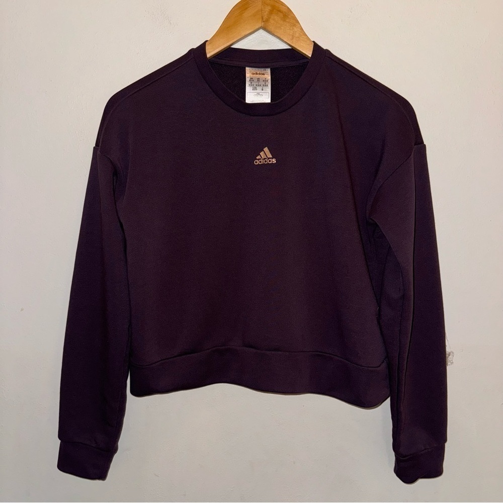 Adidas Crewneck Cropped Sweatshirt Women’s Size Extra Small